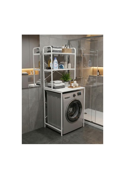 Northcity Çamaşır Makinesi Üstü Raf Beyaz 70 Cm Ahşap - Beyaz Northcity Çamaşır Makinesi Üstü Raf Beyaz 70 Cm Ahşap - Beyaz