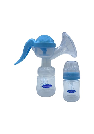 Baby Time BT514 Pratik Manuel Tekli Göğüs Pompası Mavi