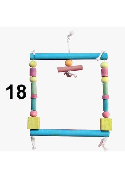 Papağan Tünek Oyuncağı Kuş Tüneği 18