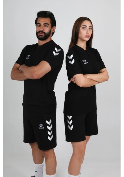 Hummel Armin Pamuklu Bebe Yaka Tişört Siyah 4xl Siyah