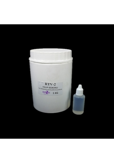 Rtv-2 Kalıp Silikonu - Döküm Tipi Sıvı Plastik - 1 Kg