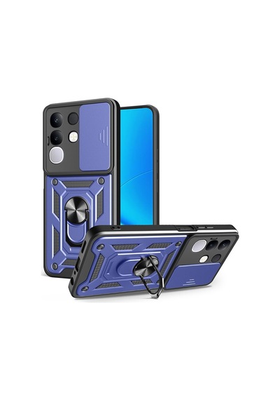 Vivo Y29 4g İle Uyumlu Kılıf Sürgülü Mavi Panther Yüzüklü Silikon Orijinal Vivo Y29 4g İle Uyumlu, Sürgülü Mavi Sku: Zeusb0fj7qnvw5