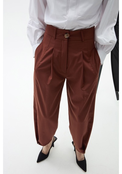 Rebellion Nicola Wool Pants Kahverengi
