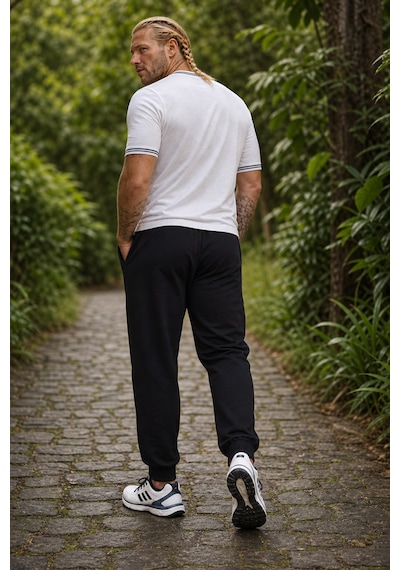 Starbattal Büyük Beden Basic Eşofman Altı Full Lycra 11516 Sıyah-924 SIYAH