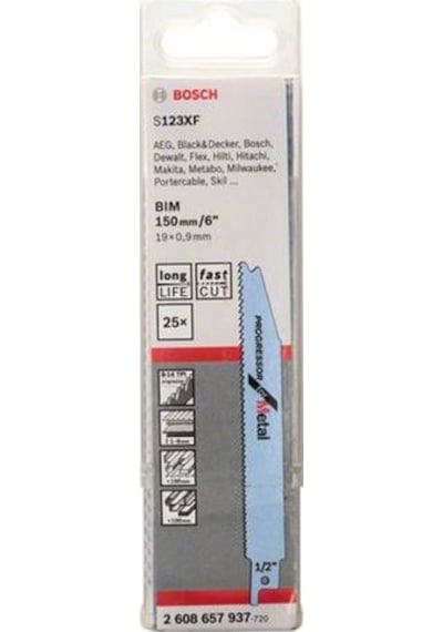 Bosch S 123 XF Progressor For Metal 2'li Tilki Kuyruğu Bıçağı - 2608654401