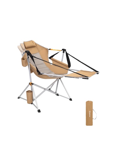 Kingcamp Orchid Lux Ayak Dayamalı & Salıncaklı Hamak Kamp Sandalyesi Khaki/grey Haki