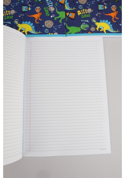 3 Adet A4 Defter Seti Astro Dino Explorer Collection 2 Adet Çizgili Defter Ve 1 Adet Kareli Defter 80 Yaprak Altın