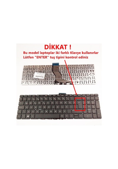 HP Uyumlu Pavilion 15-Ab212Nt Notebook Klavye