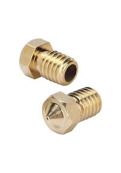Koodmax 5 Adet 3d Yazıcı Extruder M6 3.0mm / 0.2mm V5 - V6 Pirinç Nozzle Baskı Kafası