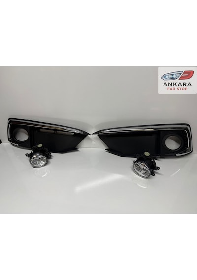 Honda Civic Fc5 2019-2021 Makyajlı Kasa Sis Lamba Ve Kapak Takımı Krom Tip-ön Sağ-sol Ledli 2 Sis-2 Kapak