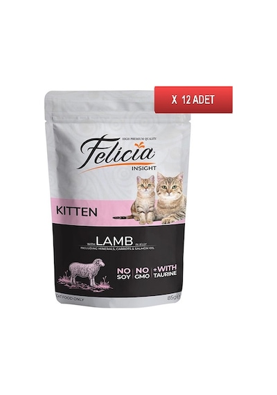 Felicia Kuzulu Tahılsız Pouch Konserve Yavru Kedi Maması 12 x 85 G