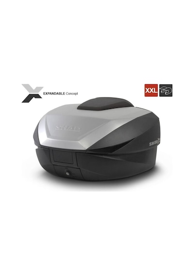 Motosiklet Arka Çanta Sh-59x Litre Üç Kademeli Kapaklı Genişleyebilir Model Motor Arka Topcase 59lt Çok Renkli