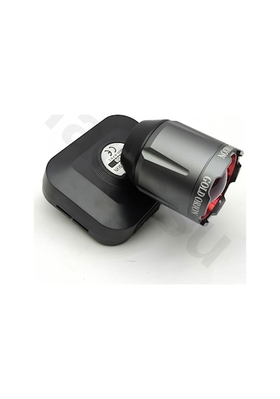 R9808 Şarjlı Kafa Lambası - 50w 5000 Lümen Güçlü Led Fener, Zoom Özellikli, 3 Modlu Powerbank Siyah