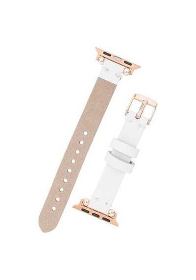 Bouletta Apple Watch Uyumlu Deri Kordon 38-40-41Mm Ferro F3 Beyaz