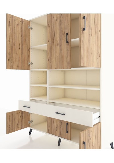Hyperion Dolap 8 Raflı 2 Çekmeceli 6 Kapaklı 132x44x195 Aytaşı-çam/aytaşı Atlas Çam/aytası Hyperion Dolap 8 Raflı 2 Çekmeceli 6 Kapaklı 132x44x195 Aytaşı-çam/aytaşı Atlas Çam/aytası