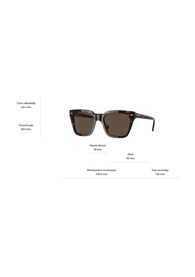 VOGUE KADIN GÜNEŞ GÖZLÜĞÜ DARK HAVANA 5380S W65673 50 18 145