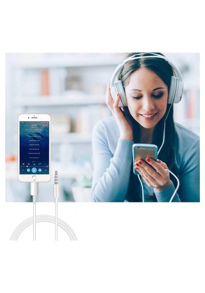 Iphone Uyumlu Lightning To 3.5mm Aux Ses Kablosu Lightning Stereo Destekli 1.2m
