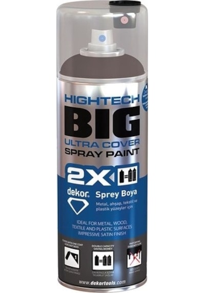 Dekor Hightech Big Sprey Boya Turuncu 691 400ml Çift Püskürtme Başlıklı