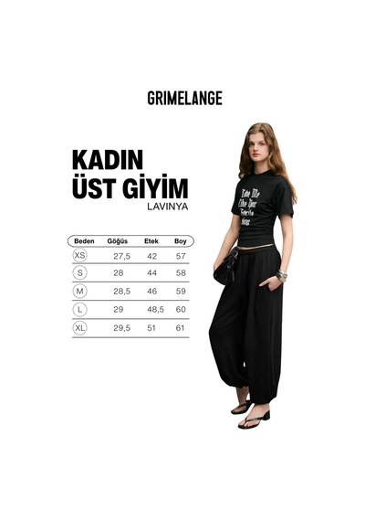 Grımelange Lavınya Kadın Yumuşak Kumaşlı %100 Pamuk Baskı Detaylı Siyah T-shirt Siyah Grımelange Lavınya Kadın Yumuşak Kumaşlı %100 Pamuk Baskı Detaylı Siyah T-shirt Siyah