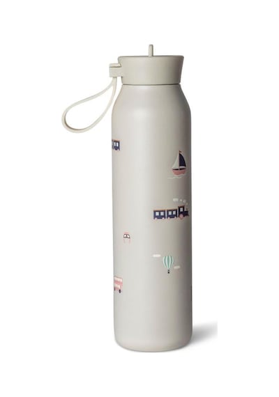 Citron 3 Katmanlı Paslanmaz Çelik Termos Seti 500 Ml - Vehicles Beyaz