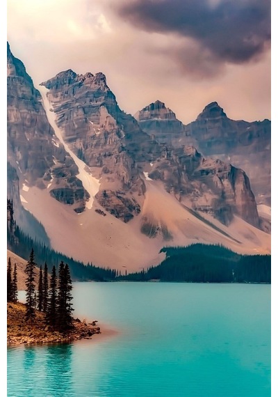 Kanada Moraine Gölü Fresco Magnet
