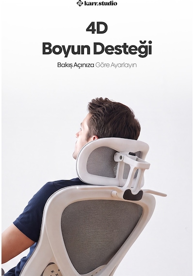 Oslo Ergonomik Çalışma Sandalyesi - Gri