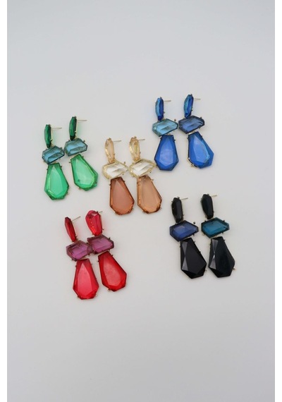 Çelik Küpe 8,5 Cm Çok Renkli 79883843