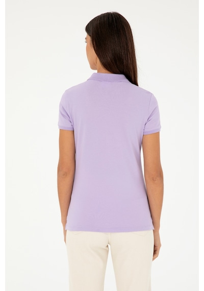 U.S. Polo Assn. Kadın Lila Basic Polo Yaka Tişört 50280071-VR034 U.S. Polo Assn. Kadın Lila Basic Polo Yaka Tişört 50280071-VR034