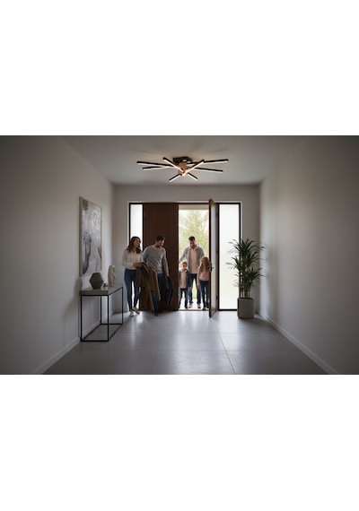Nova 8 Gold Led Tavan Avize Kumandalı Dim Edilebilir Aşağı Işık Beyaz Işık