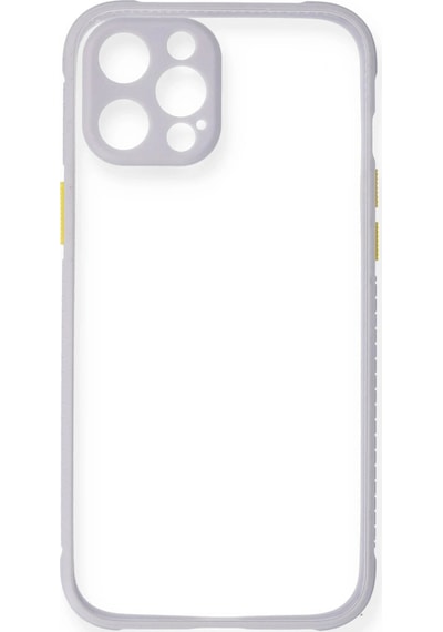 Ilkeshop Newface Apple iPhone Uyumlu 12 Kılıf Miami Şeffaf Silikon - Lila