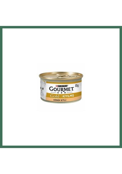 Gourmet Kıyılmış Hindi Etli Yetişkin Kedi Konservesi 24 Adet 85 Gr Bss