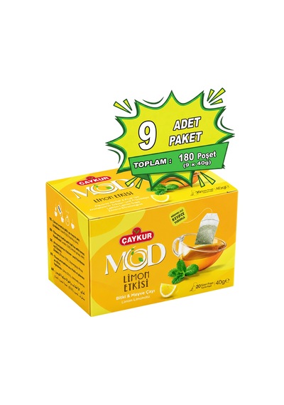Mod Limon Etkisi Bardak Poşet Çay 2x20 40gr. Dokuzlu Paket