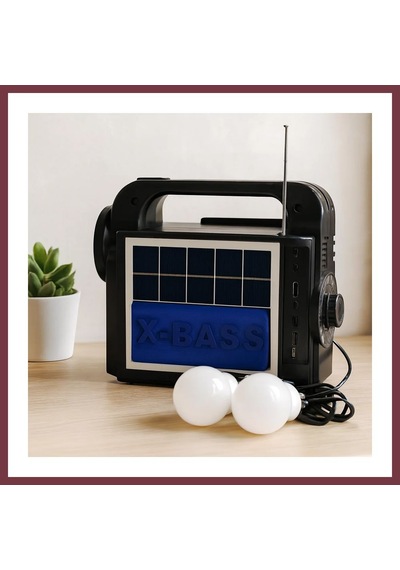 Storeşahin Solar 3'ü 1 Arada El Feneri Radyo Mp3 Bluetooth Powerbank Shn0720