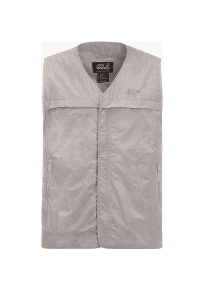 Jack Wolfskin Vest M Seersucker Erkek Yelek Ash Grey - 326476200 Ash Grey