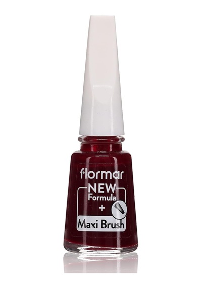 Flormar Klasik Parlak Bitişli Yüksek Pigmentli Oje - Nail Enamel -306 Lost In Bordeaux New- 8682536035842 0