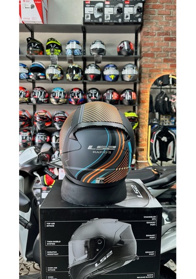 Rapıd 2 Extra Mat Gri-neon Turuncu Kask Mat Gri Neon Turuncu