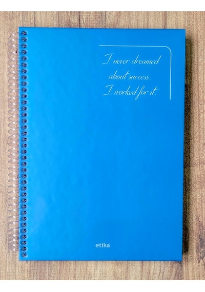 Metalik Sert Kapak Spiralli Defter - 17x24 Cm, 240 Sayfa