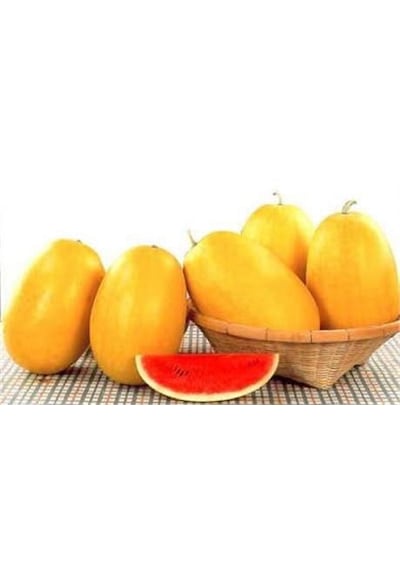 Sarı Karpuz Tohumu Dışı Sarı İçi Karmızı Karpuz 10 Adet Tohum