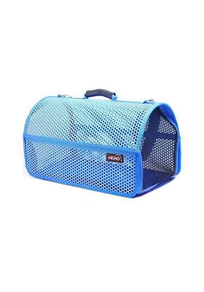 Flybag Voyager Fileli Model Kedi Köpek Taşıma Çantası, Mavi, 46x30x27 Cm
