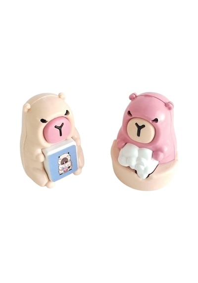 Standlı Capybara İkili Figür Oyuncak