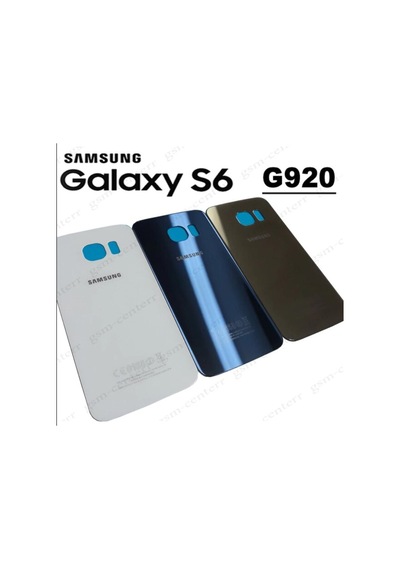 Samsung Uyumlu Galaxy S6 Sm-g920 Arka Kapak Pil Kapağı Mavi