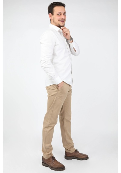 Balins Erkek Fleto Cep Gabardin Pantolon Bej