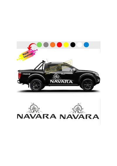 Nissan Navara Pusula Off Road Oto Sticker Set
