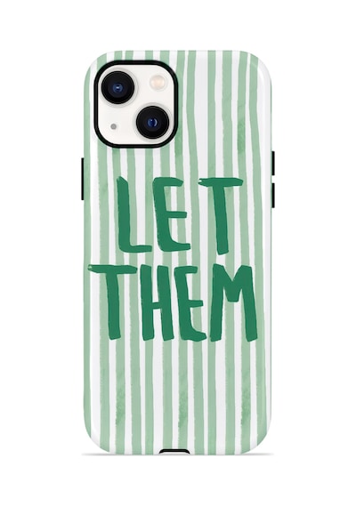 Apple iPhone Uyumlu 15 Vorian Çift Katmanlı Kılıf Let Them Green