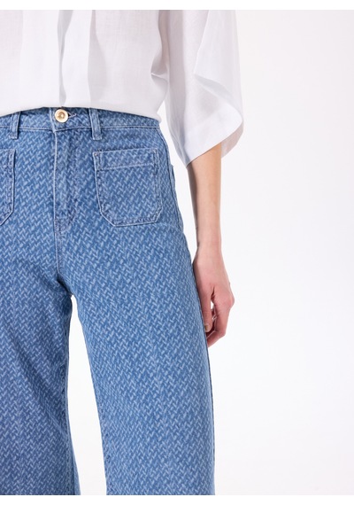 Fabrika Açık İndigo Kadın Düz Denim Pantolon F5sl-pnt0332