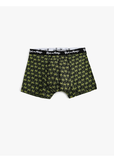 Koton Pamuklu Lisanslı Rick And Morty 3'lü Boxer Seti Siyah 5slm90036mk Siyah