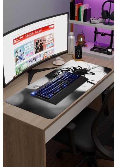 Higanbana Kaymaz Dikişli Kauçuk Oyuncu Mousepad V4 - 90x40 Xxl Gaming Mouse Pad Fare Altlığı