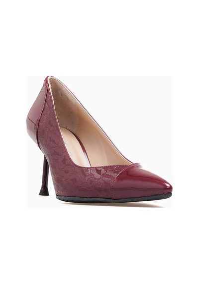 Yaşar Kaşlı Kadın İnce Topuklu Stiletto Ayakkabı 26y Ykş.8578 Bordo