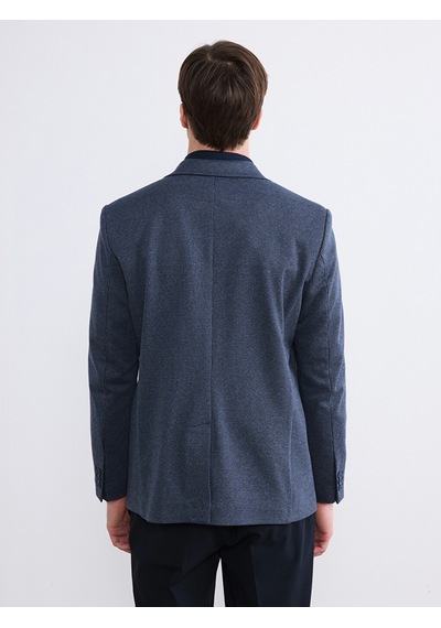 Lcw Busıness Lacivert Slim Fit Klapa Yaka Desenli Erkek Blazer Ceket