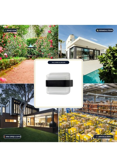 Noas Pergamon Dış Mekan Dekoratif Aplik 12w Günışığı - Yl83-2032 Diğer